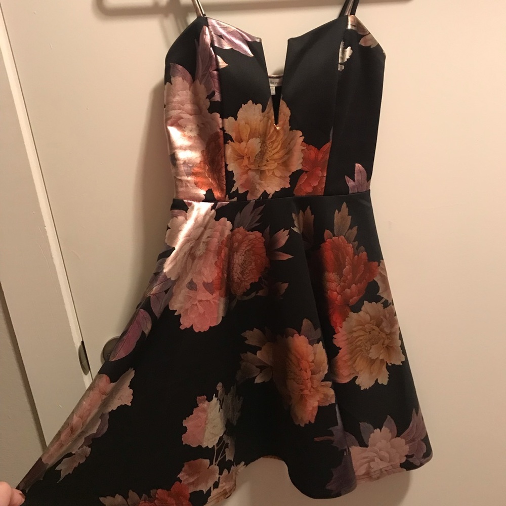 Black Floral Dress